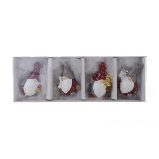 Figura orrmanó poly 2,8,*2,*4,2cm s/4 szürke/piros