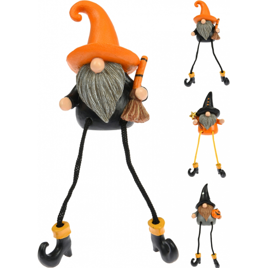 Figura orrmanó poly lógólábú 95X55X110MM halloween több szín