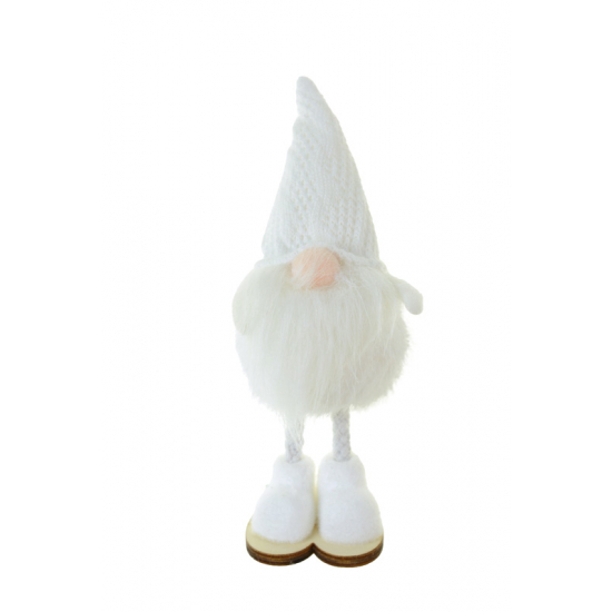 Figura orrmanó textil álló 17cm fehér