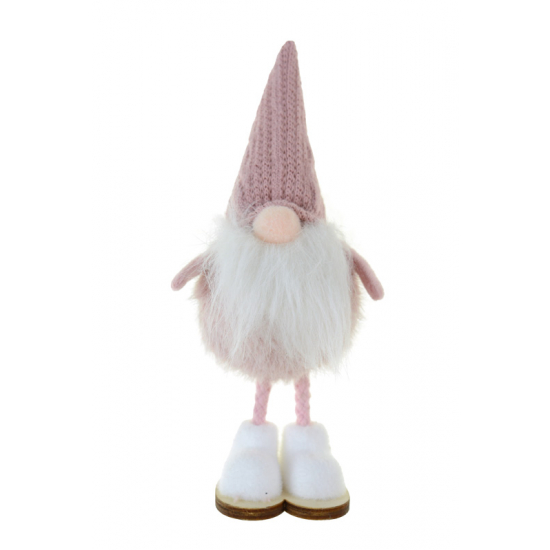 Figura orrmanó textil álló 17cm rózsaszín
