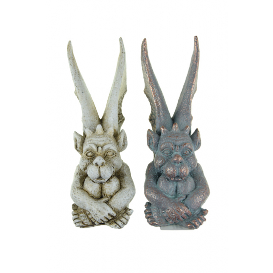 Figura poly 5.5*7.5*14.5cm 2féle szürke/fehér