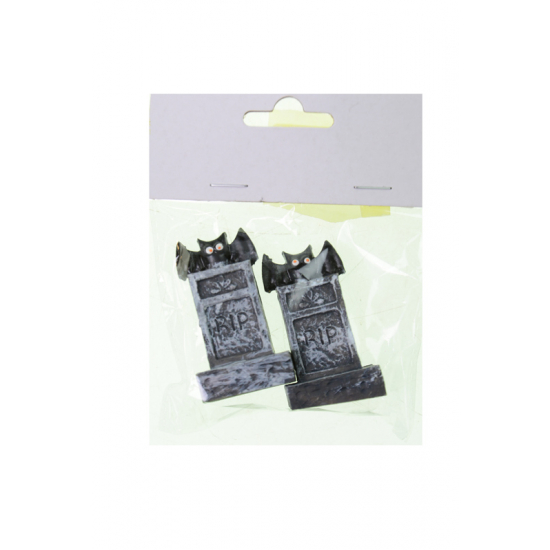 Figura sírkő poly 5,3cm s/2 fekete