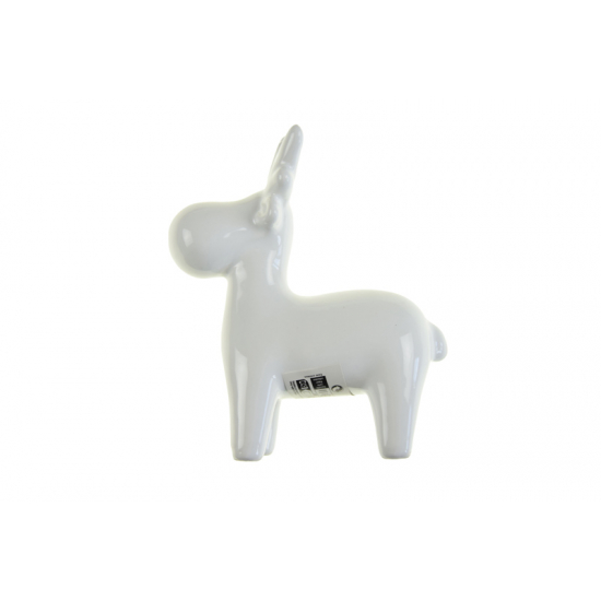 Figura szarvas dolomit 10*4,5*11cm fehér