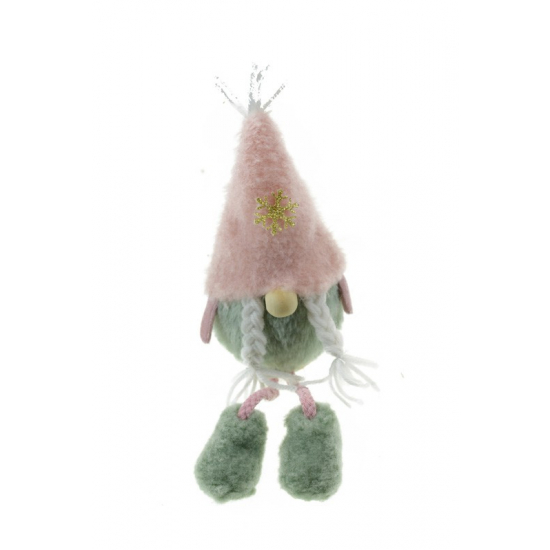Figura télanyó plüss 23cm zöld/rózsaszín