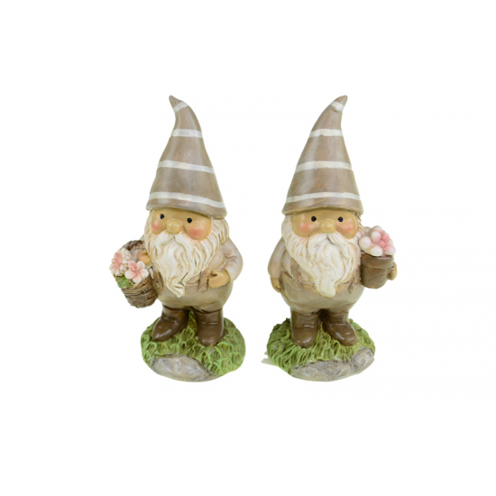 Figura törpe poly 5*4.5*11cm 2féle szürke