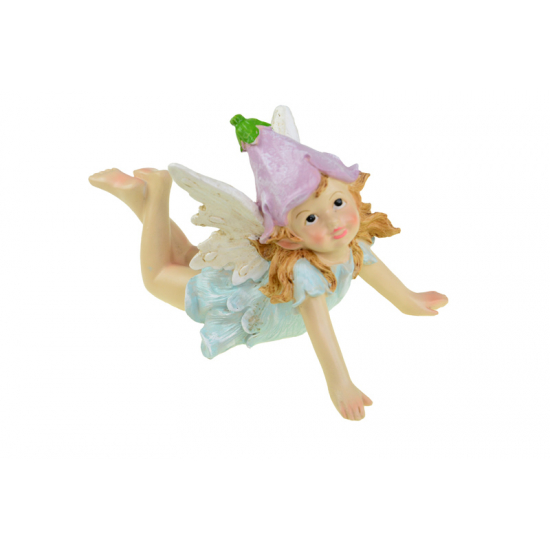 Figura tündér poly 19.5*11*11.5cm fekvő színes