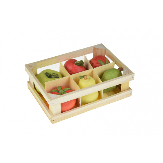 Figura zöldség terrakotta 6*5*5cm s/6 színes
