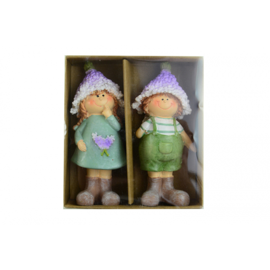 Figyura gyerekek poly 10,9cm s/2 színes