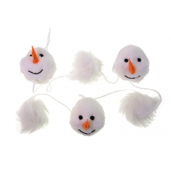 Girland hóember foam 6x100cm fehér