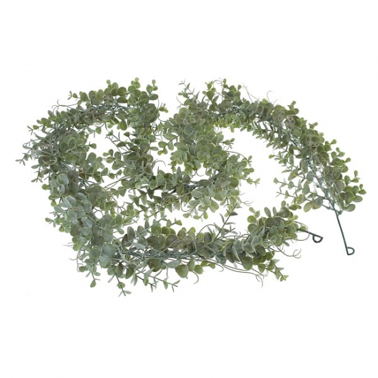 Selyemvirág eukaliptusz girland 160cm zöld