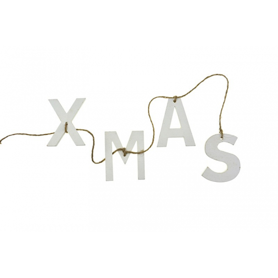 Girland Xmas fa fehér