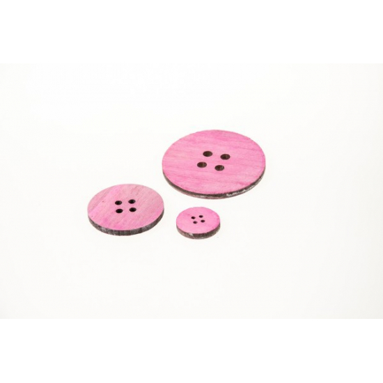 Gomb fa 4-7-10cm s/3 pink