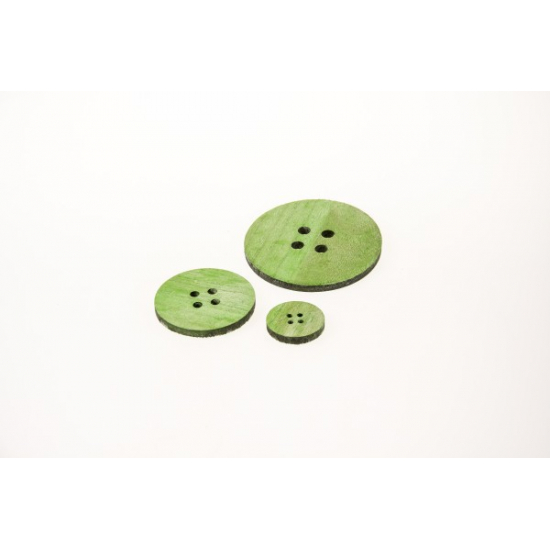 Gomb fa 4-7-10cm s/3 zöld