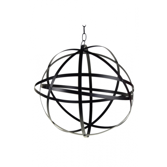 Gömb fém D40 akasztós fekete