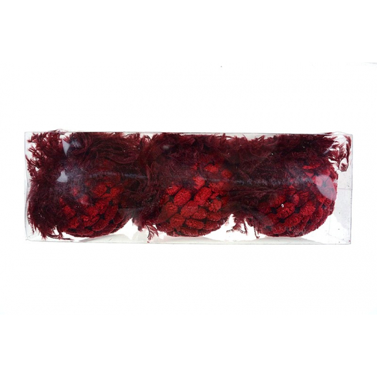 Gömb hab D8 S/3 burgundy burgundy