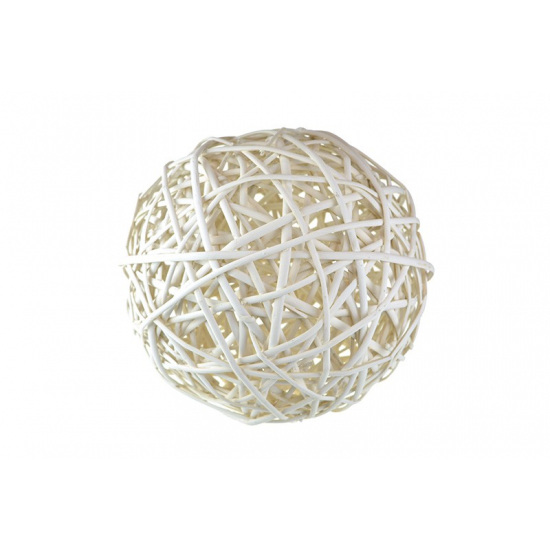Gömb rattan D25cm fehér