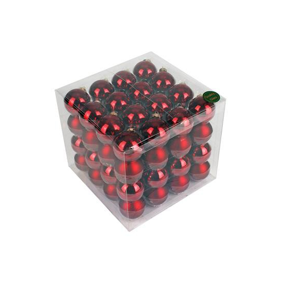 Gömb üveg 4cm s/64 mix bordó