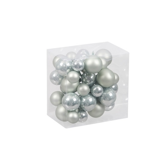 Gömb üveg pikk 20/25/30mm s/6 mix szürke