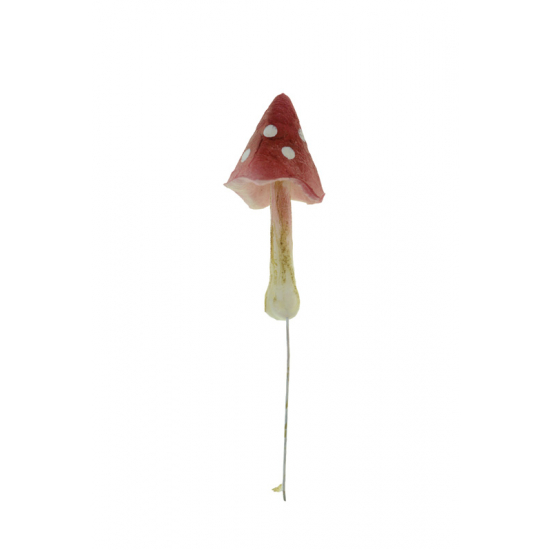 Gomba hab 3.5×8cm piros