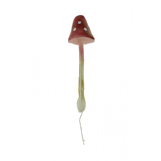 Gomba hab 4×15cm piros