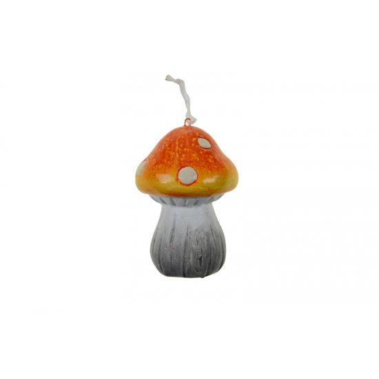 Figura gomba kerámia akasztós 5.3*5*7cm narancs