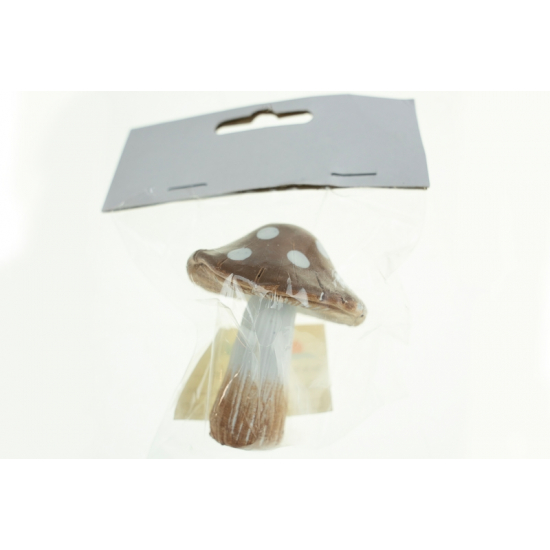 Gomba poly 6cm barna