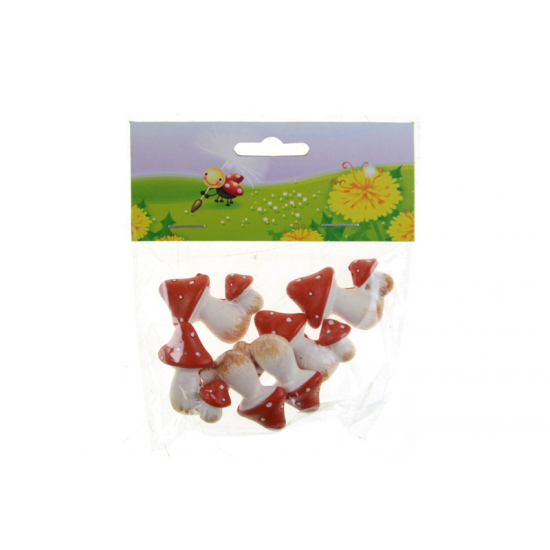 Figura gomba poly dupla s/6 piros