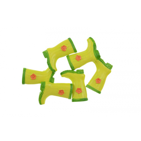 Gumicsizma poly 3,3cm s/6 sárga