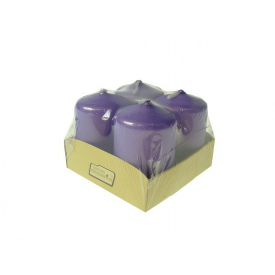 Gyertya adventi 40/60 S/4 satin lila