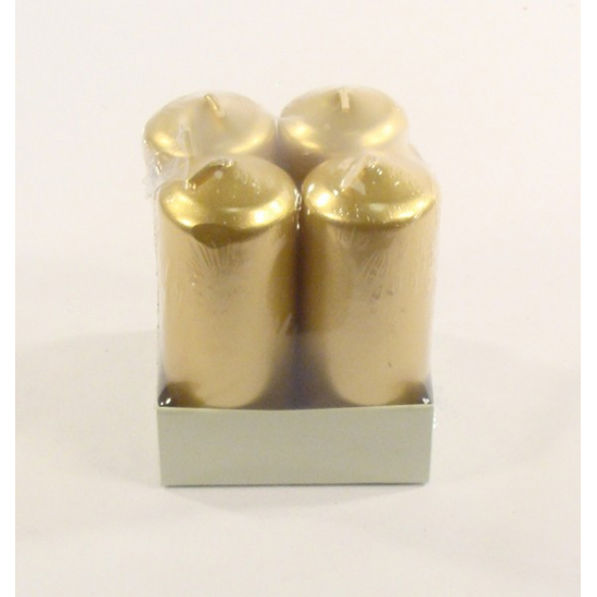 Gyertya adventi Metal 40/100 s/4 arany