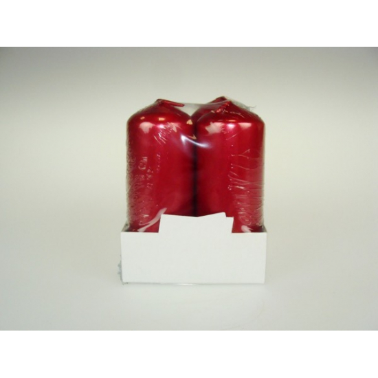 Gyertya adventi Metal 40/100 s/4 piros