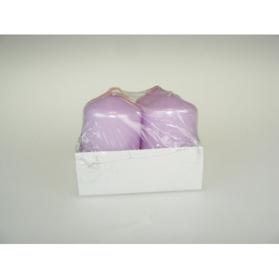 Gyertya adventi Metal 40/60 s/4 3lila-1rose