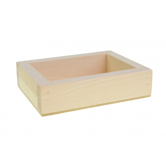 Doboz fa 16*12*4cm natúr