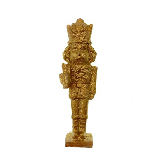 Gyertya diótörő 16cm arany