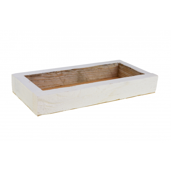 Láda fa 34,5*16,5*5,5cm fehér