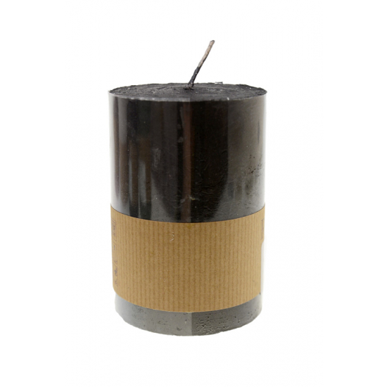 Gyertya henger Rustic 70/100 fekete