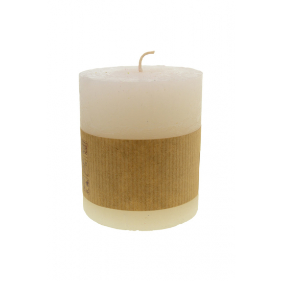 Gyertya henger Rustic 70/80 fehér