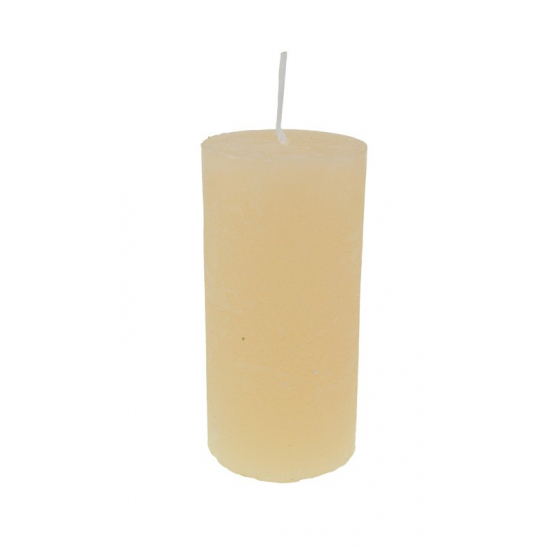 Gyertya henger rusztikus 5*10cm barack