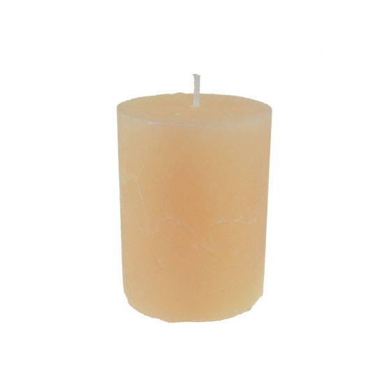Gyertya henger rusztikus 7*10cm barack