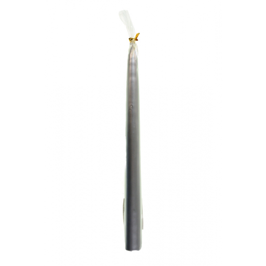 Gyertya szál 24cm metál ezüst DB