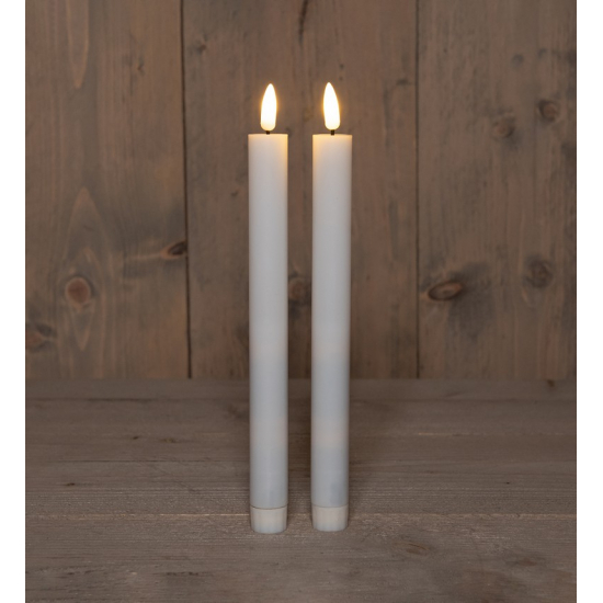 Gyertya szál műa. 25cm s/2 fehér