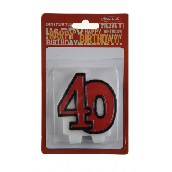 Gyertya szám 7cm 20-60 vegyes szín