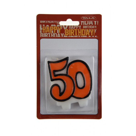 Gyertya szám 7cm 20-60 vegyes szín