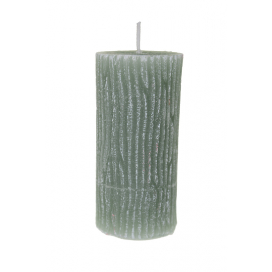 Gyertya henger vonalas 11cm menta