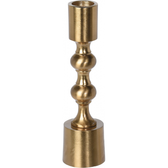 Gyertyatartó alu 16cm arany