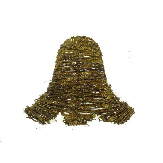 Harang rattan 20cm glitteres natúr