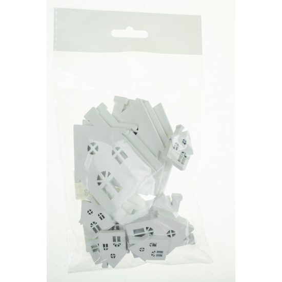 Ház fa 3-7cm s/20 fehér
