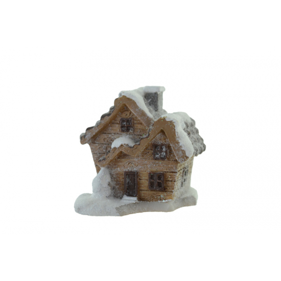 Ház poly 4,8*4*4,8cm barna