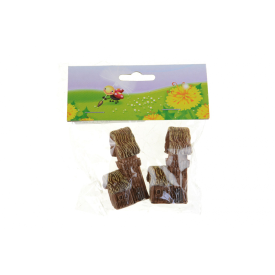 Figura ház poly s/2 barna