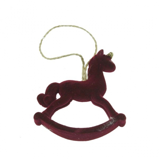 Figura hintaló poly akasztós 7*1.5*6.5cm piros